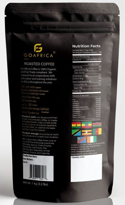 Go Africa® Coffee Whole Bean (Dark Roast) 1kg -2.2Ib - Image 8