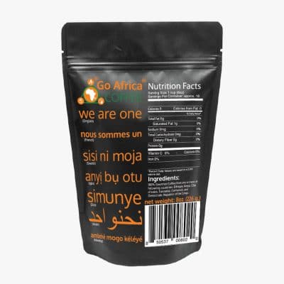 Go Africa Coffee Whole Bean- Dark Roast - 8 oz. bag - Image 5