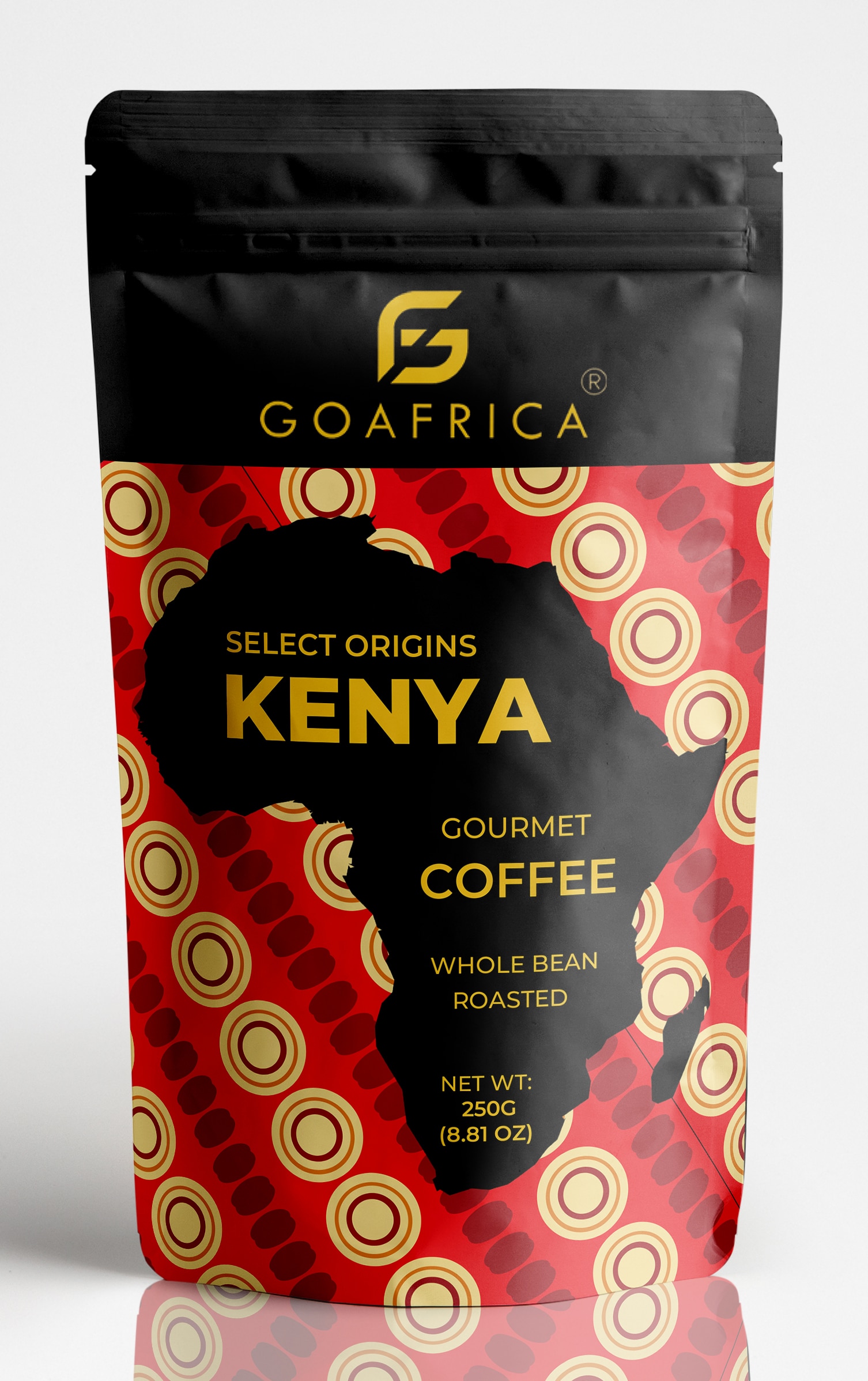 front Go Africa® Coffee Whole Bean- Select Origins Kenya - Image 1